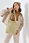 Zoozie Bags Bolso Tote de Gabardina Beige